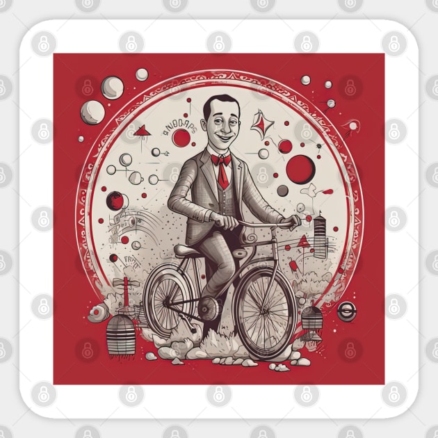 Pee Wee Herman art - design 15 Sticker by Maverick Media